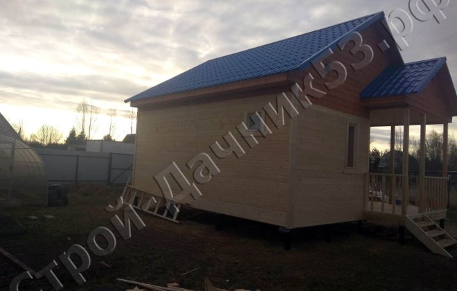4 Каркасно-щитовой дом по проекту ОД-15, 6×7, 39 м², Московская обл, Клинский район, Деревня Масюгино (6)